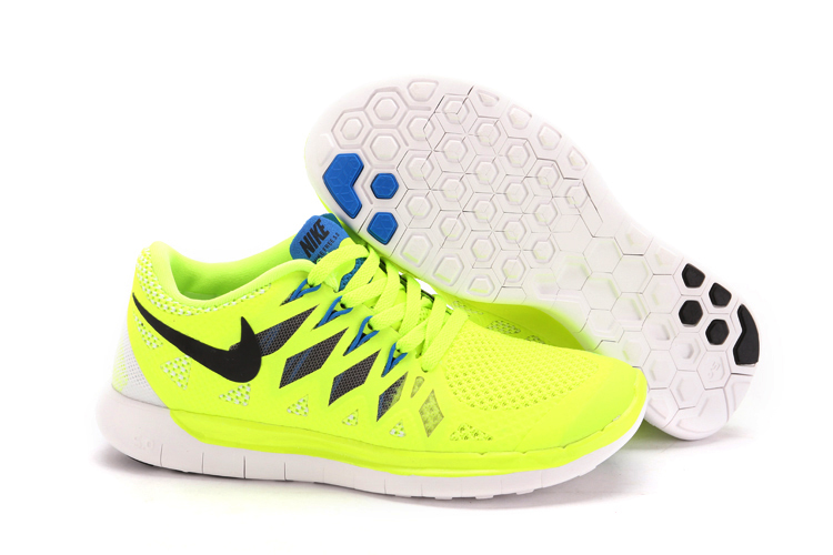 Nouvelle Nike Free 5.0 Femmes Jaune Noir